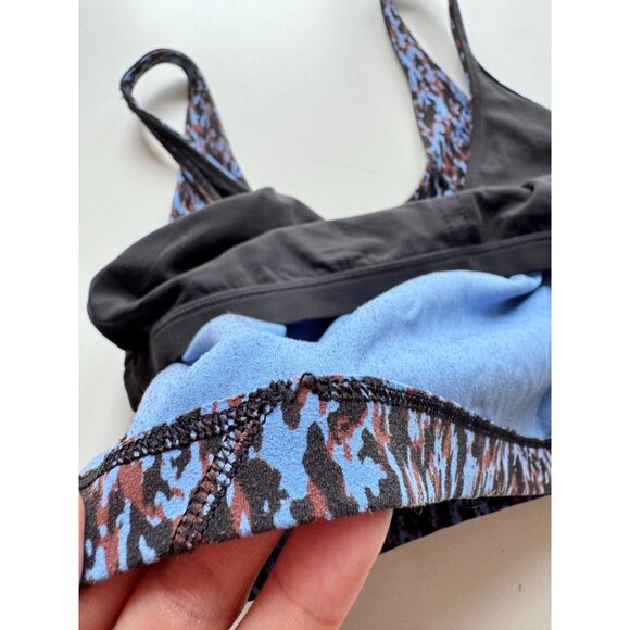 LULULEMON Align Tank Leopard Camo Blue Nile Multi Nulu V-Neck Top, Size 12 - Picture 11 of 16
